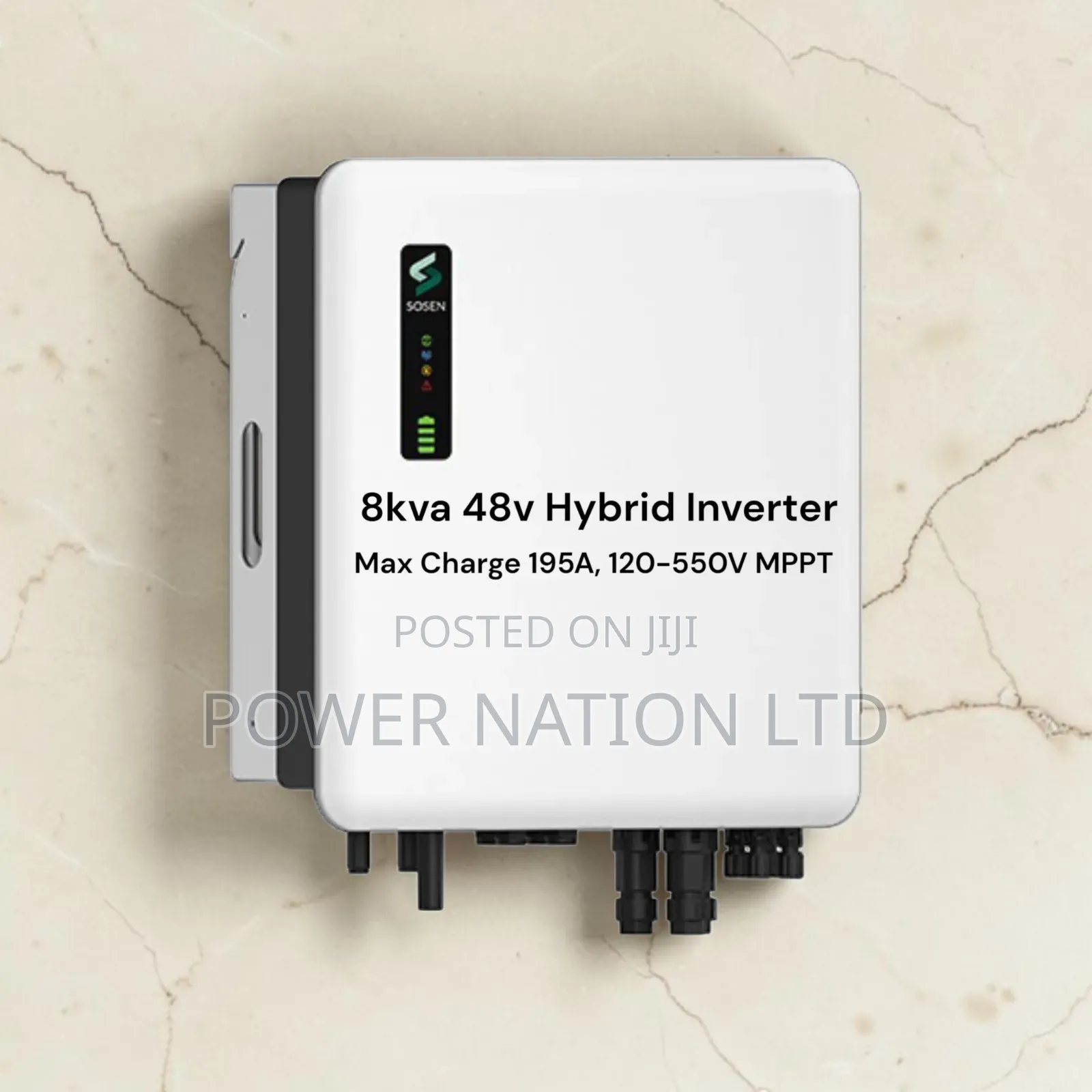 8kw / 8kva 48v Sosen Hybrid Inverter Max Charge 195A, 120-550v MPPT