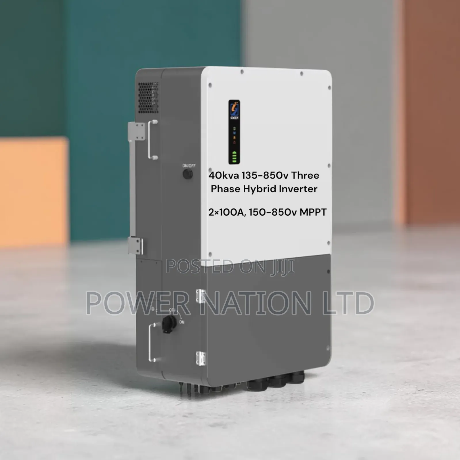 40kw / 40kva 135-850v Sosen Three Phase Hybrid Inverter