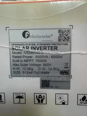 6kva/6000w, 48v Felicity Hybrid Solar Inverter