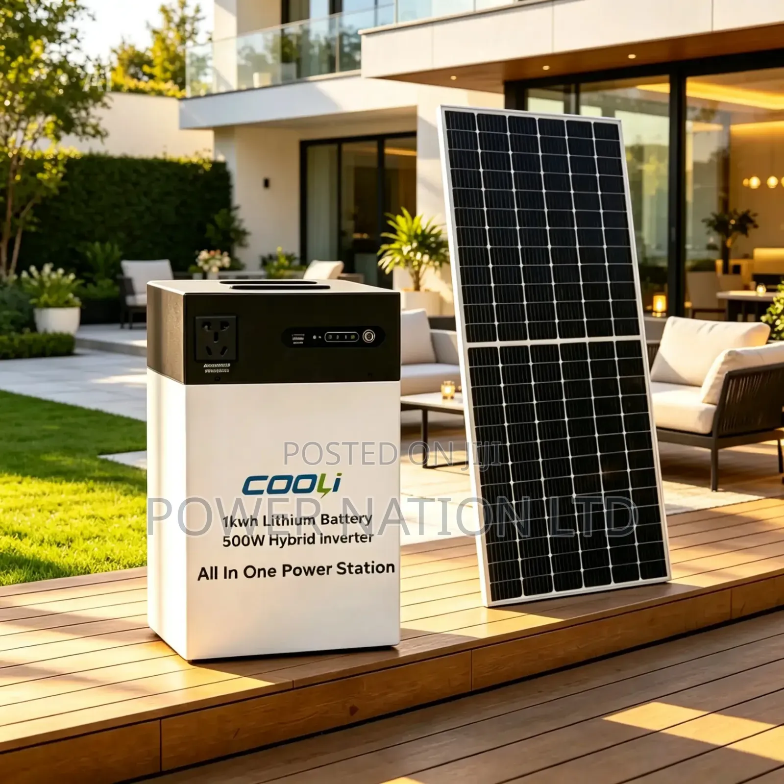500w + 1kwh All in One Cooli Power Station With Its Solar Panel