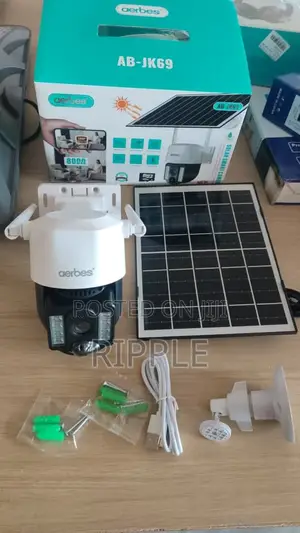 Aerbes WiFi Solar PTZ Security Camera Single Lens HD AB-JK69-W