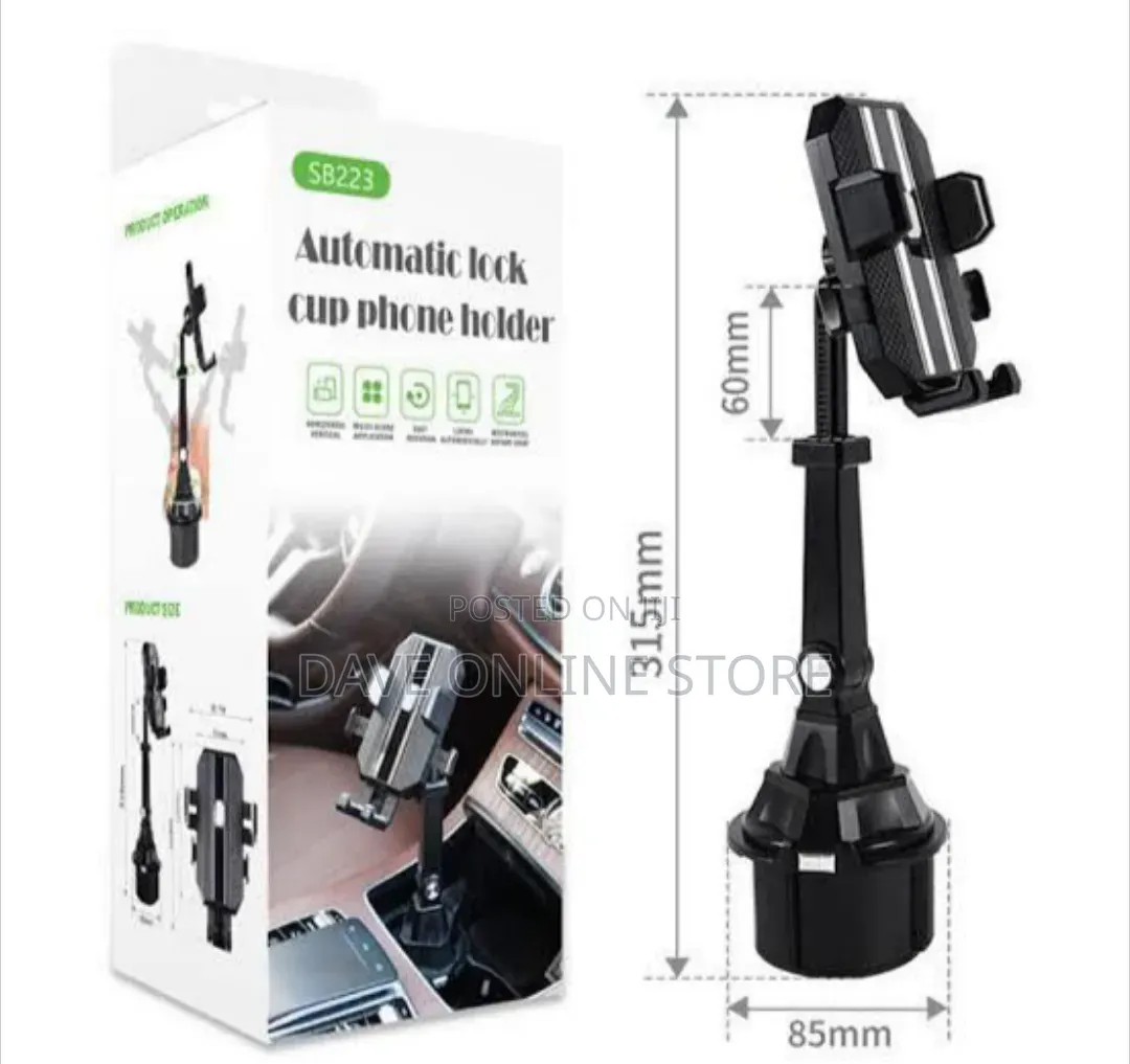 Automatic Lock Cup Phone Holder