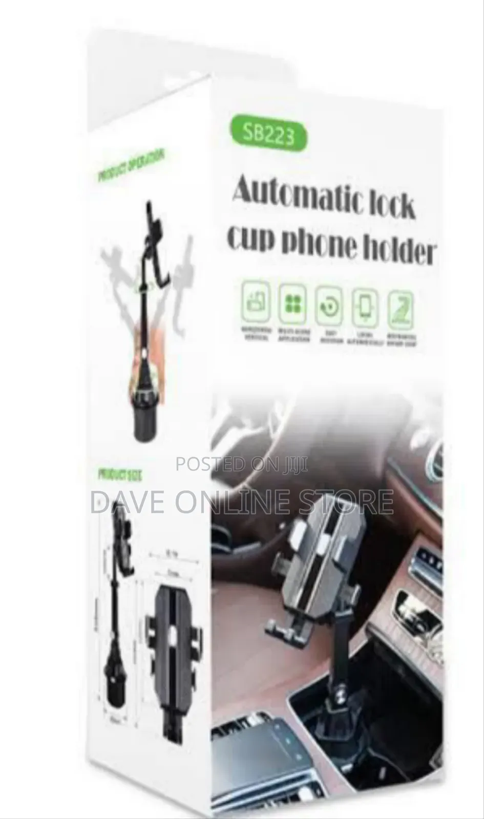 Automatic Lock Cup Phone Holder