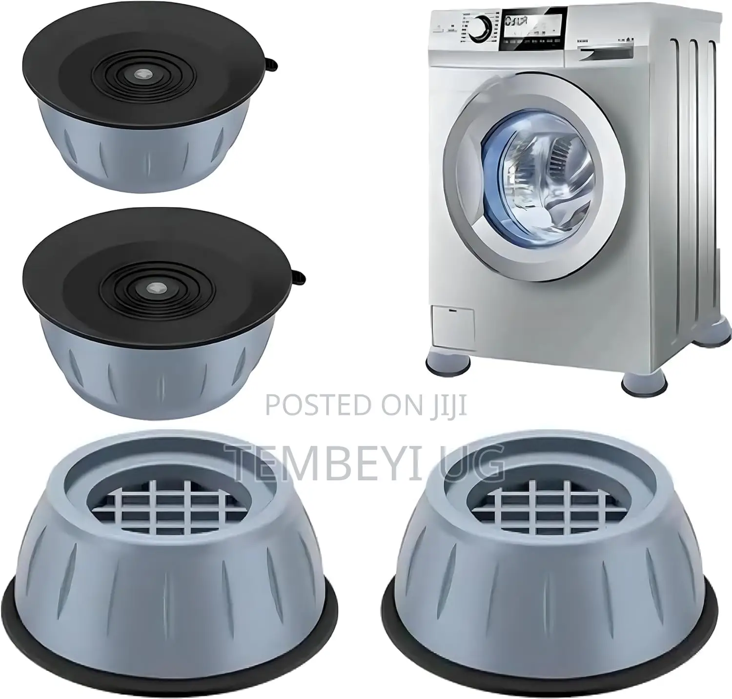 Anti-Vibration Pads, Noise Reducing Rubber Washing Machine Foot Pads