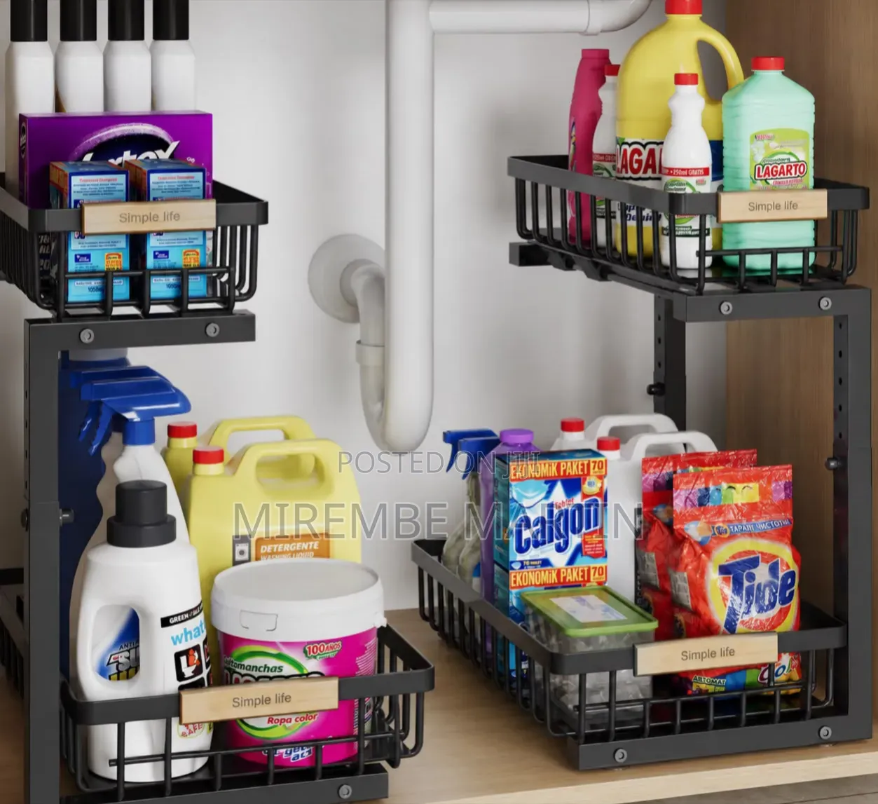 Under Sink Organizer - At PC Available in White and Black