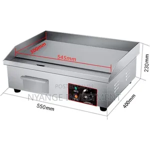 Commercial Stainless Steel Electric Countertop Griddle
