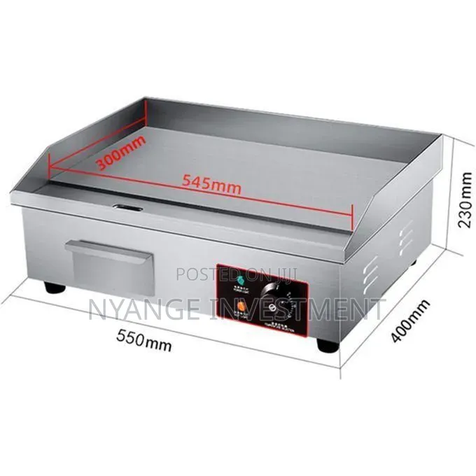 Commercial Stainless Steel Electric Countertop Griddle