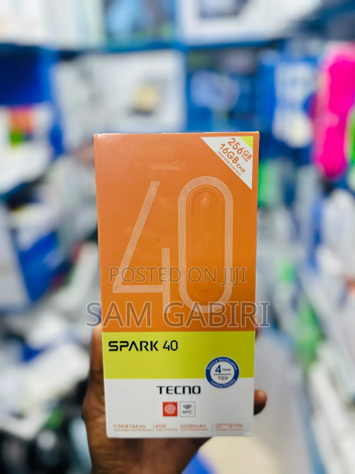 New Tecno Spark 40 256 GB Black