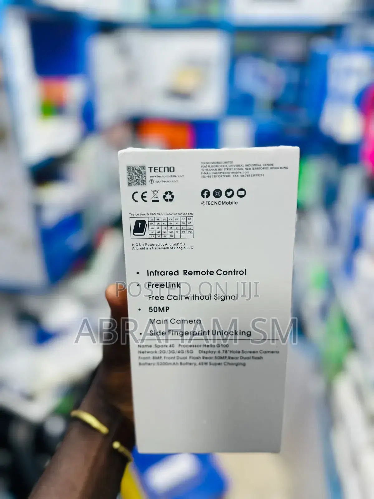 New Tecno Spark 40 256 GB Black
