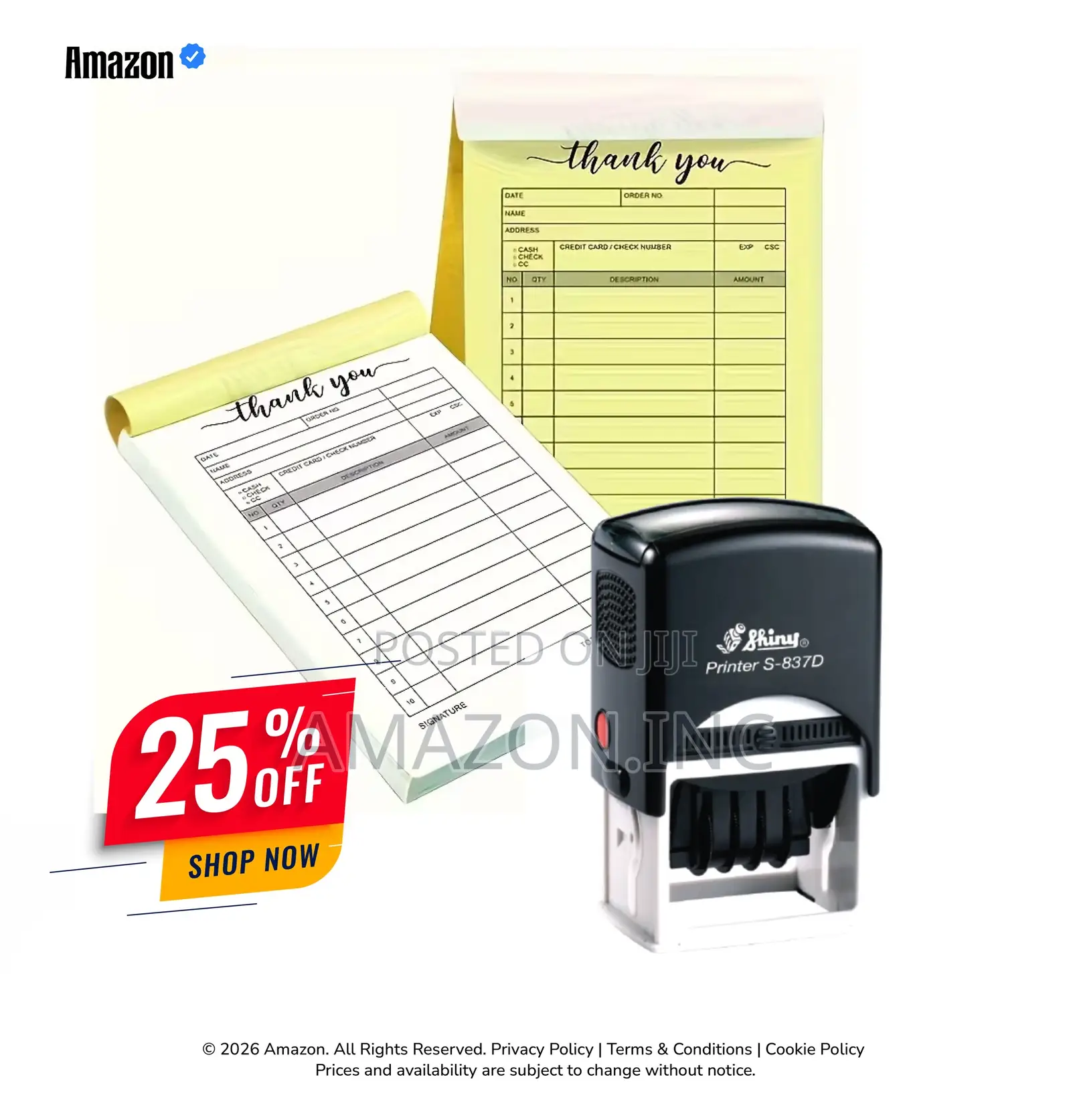Receipt Book + Stamps Promotional Business Combo