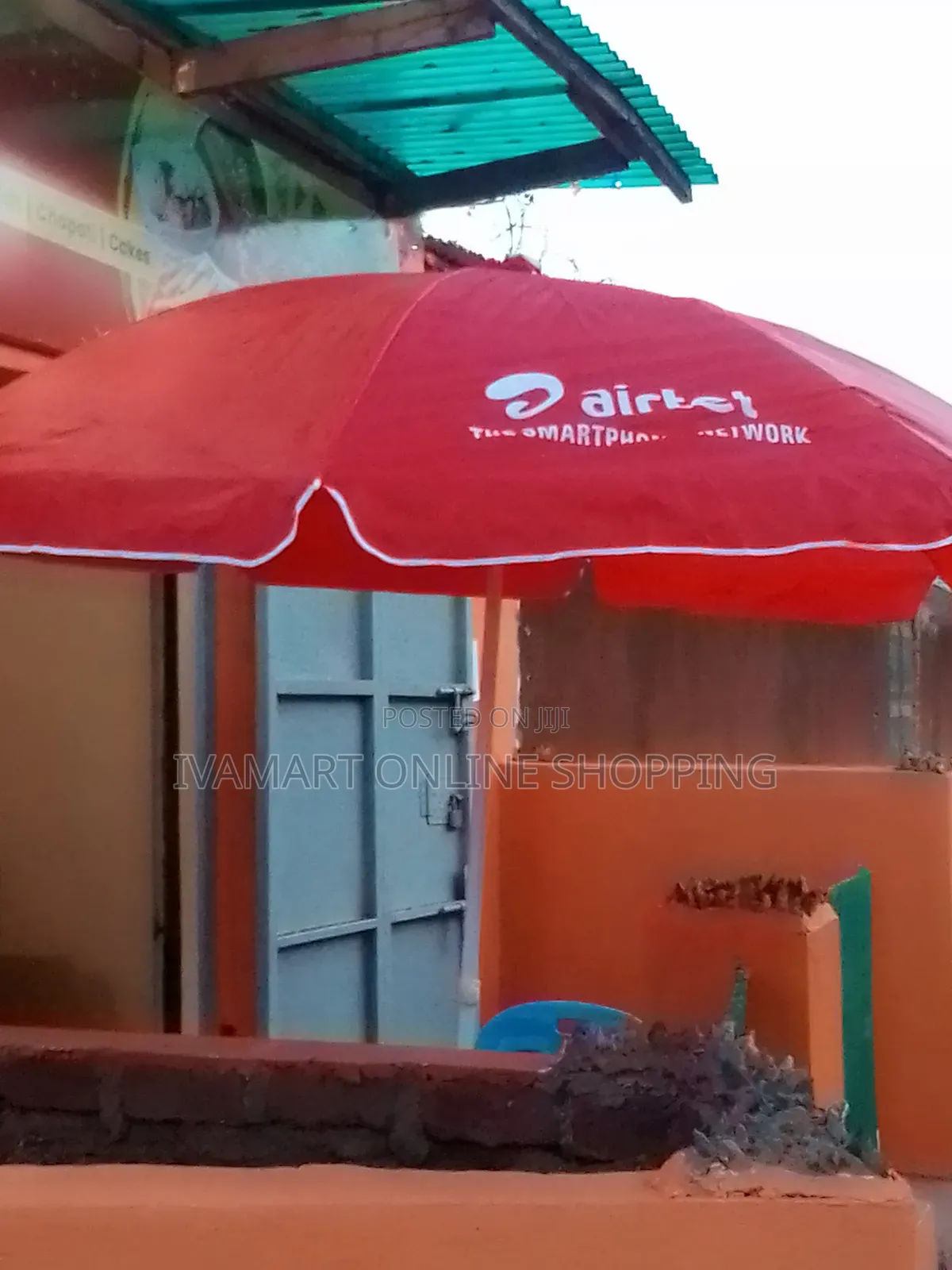 MTN or Airtel Branded Mobile Money Umbrellas - Big Size 55 Inches