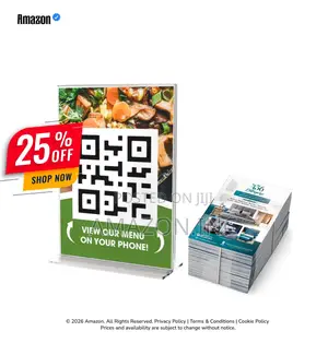 Qr Menu Table Tent + Fliers Promotional Combo