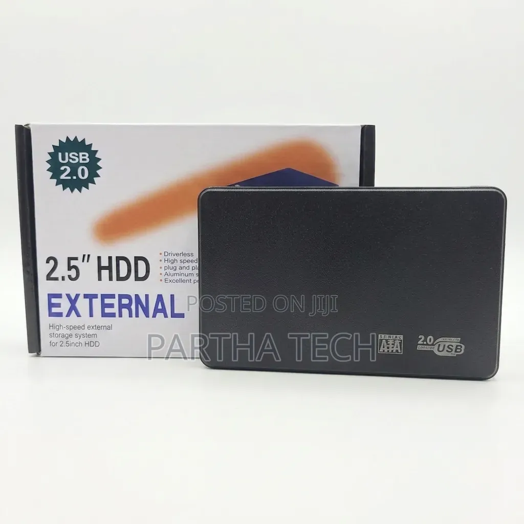 2.5" SATA HDD External Case USB 2.0 – High-Speed Hard Drive Enclosure