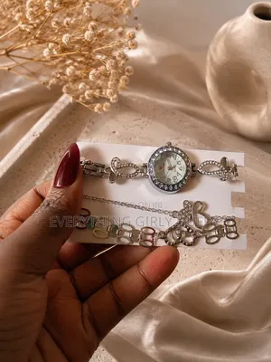 Silver Watch Bracelet Sets