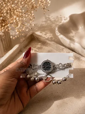 Silver Watch Bracelet Sets