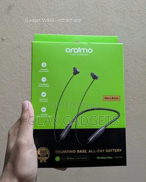 Oraimo Necklace Neo Wireless Neckband - Heavy Bass, 30hrs Battery