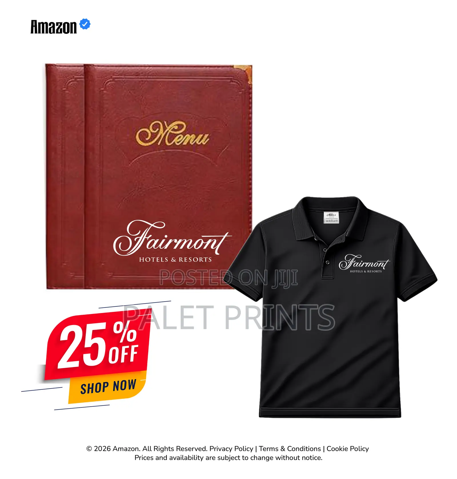 Restaurant Menu + Customized Shirt Starter Pack