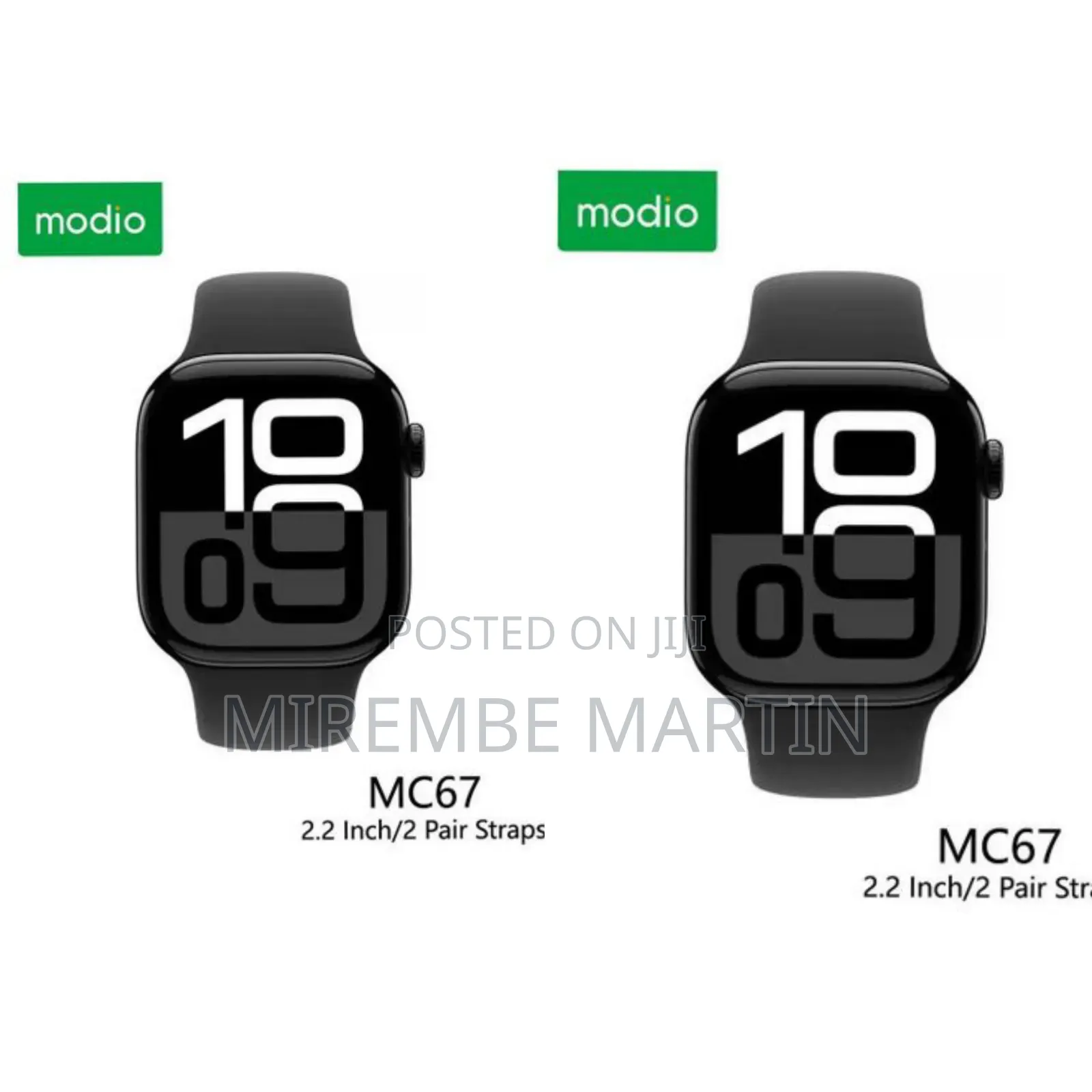 Modio Mc67 Series 10 Smartwatch 2.2 Inch Display With 2 Pairs of Strap