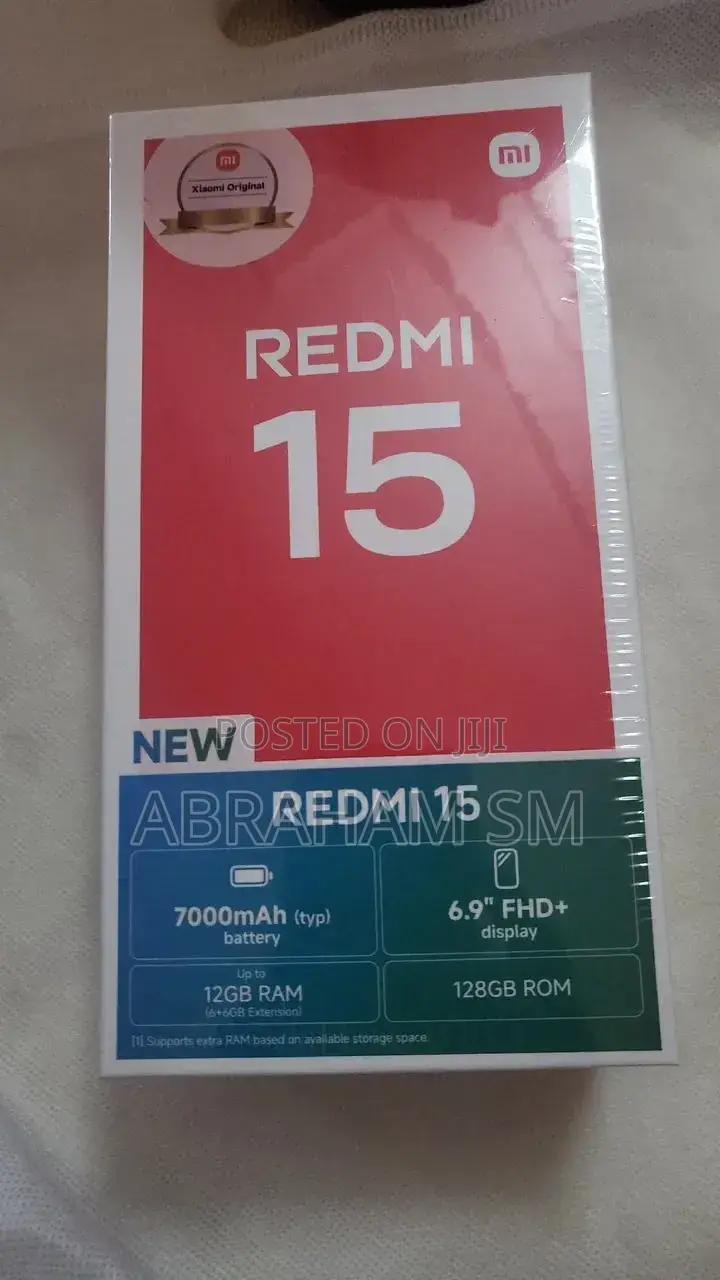 New Xiaomi Redmi 15 256 GB Black