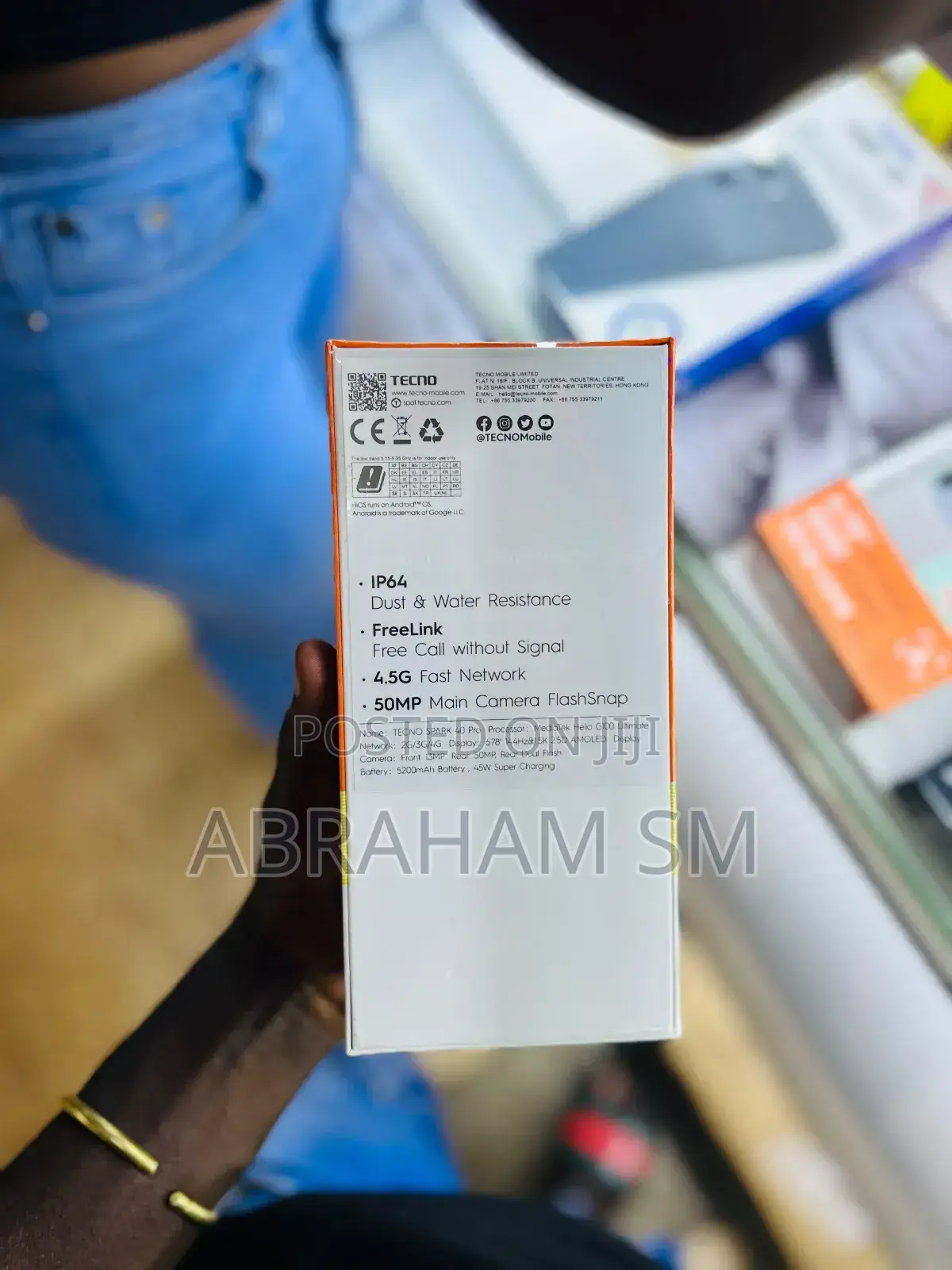 New Tecno Spark 40 Pro 256 GB White