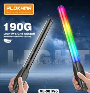 PLOKAMA VL-06 Pro RGB Stick Lamp Light, Portable Handheld LED Video