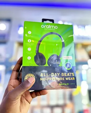 Brand New Oraimo BoomPop Air - 80Hr Battery Wireless Headphones
