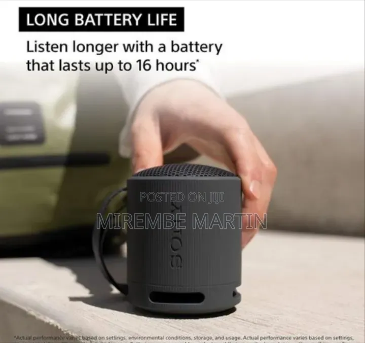 SRS-XB100 Wireless Bluetooth Portable Lightweight Super-Compact