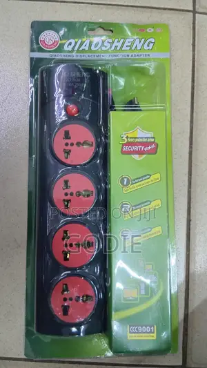 Qiaosheng 5-Way Extension Socket 10A,2500W.
