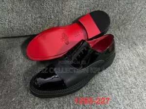 Original J.M. Weston Black Patent Wingtip Oxfords