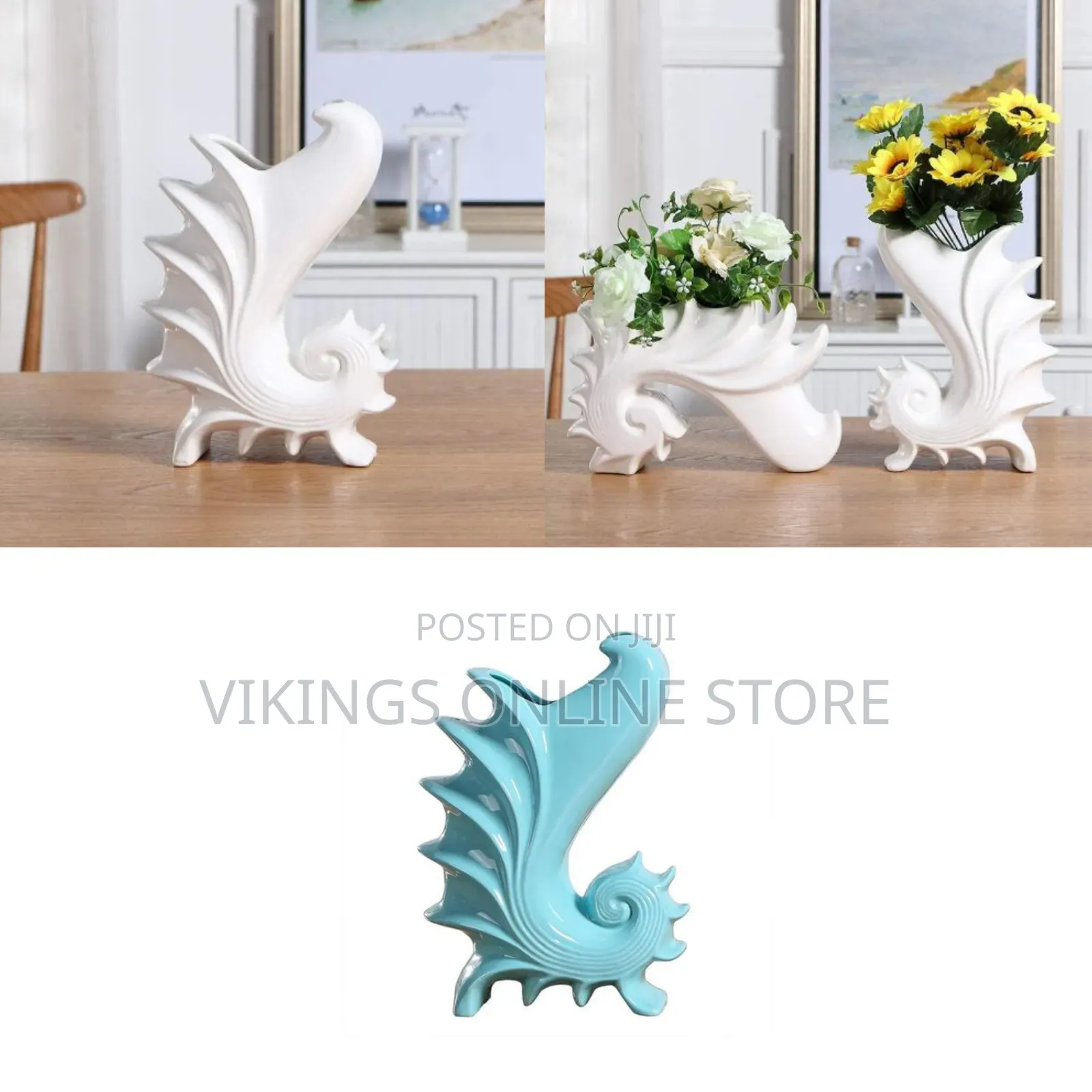 Simple and Stylish Creative Conch Shell Fish Decorative Vases