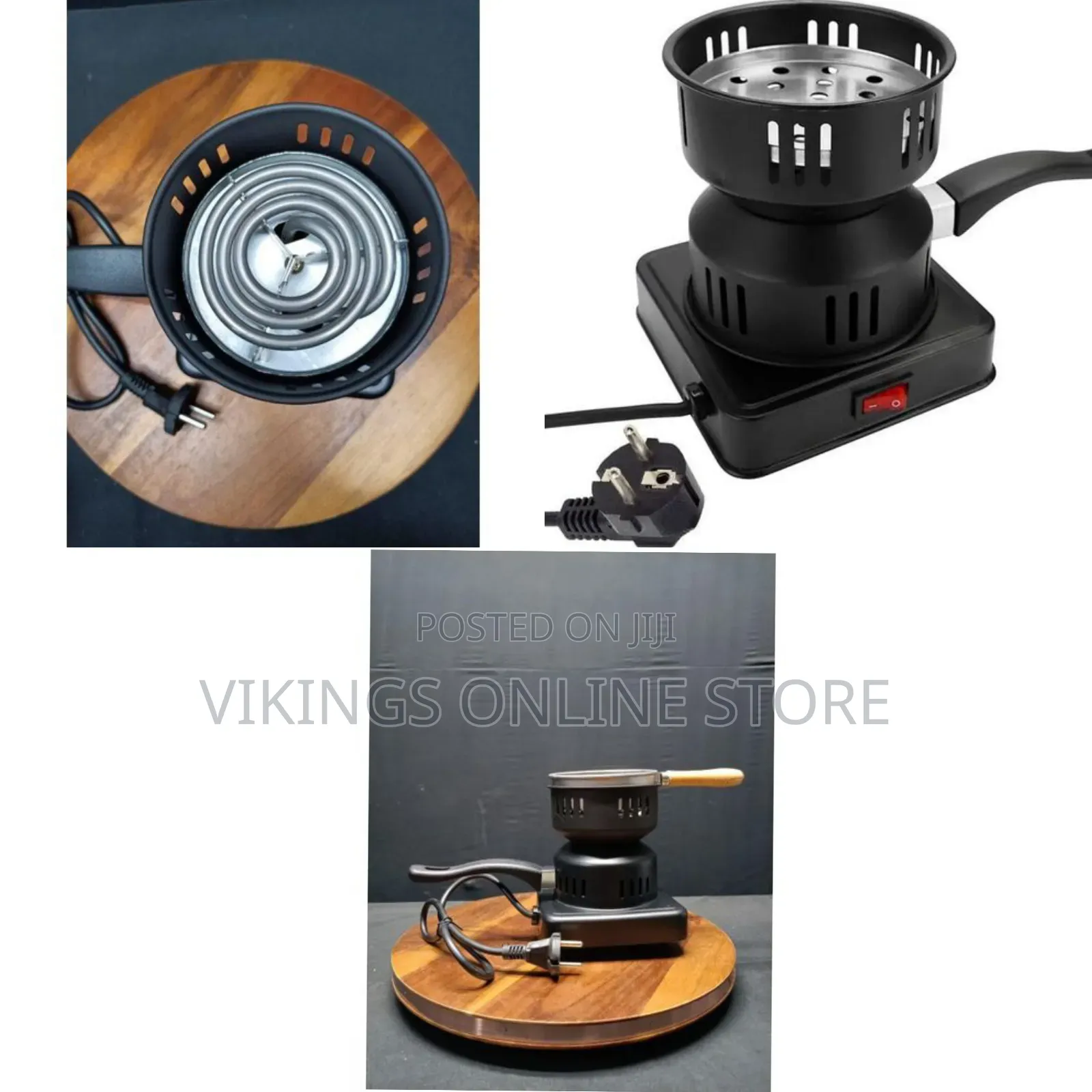 Portable Coal Burner With Stainer Tubular Heating Stove Heat-Resistant
