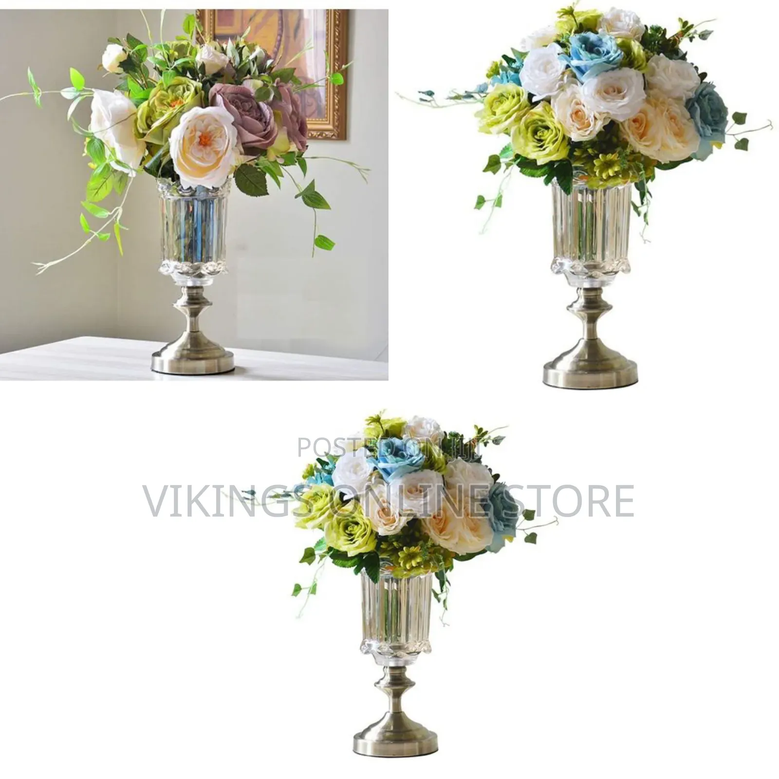 Glass Flower Vase Center Piece Decoration Hydroponics Terrarium Flower