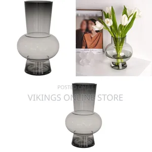 Smoke Belly Compact Tabletop Vase Hydroponics Flower Pot Living Room