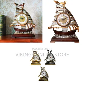 Desk Clock for Mantle Decor, Vintage Creative Personality Three