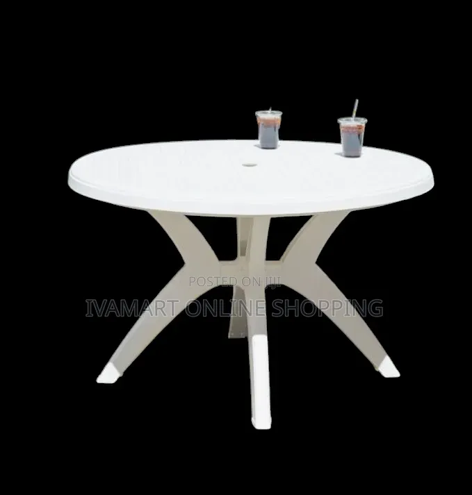 Round Plastic Table - Assembled
