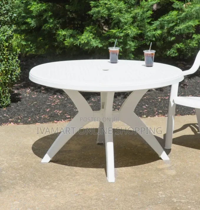 Round Plastic Table - Assembled