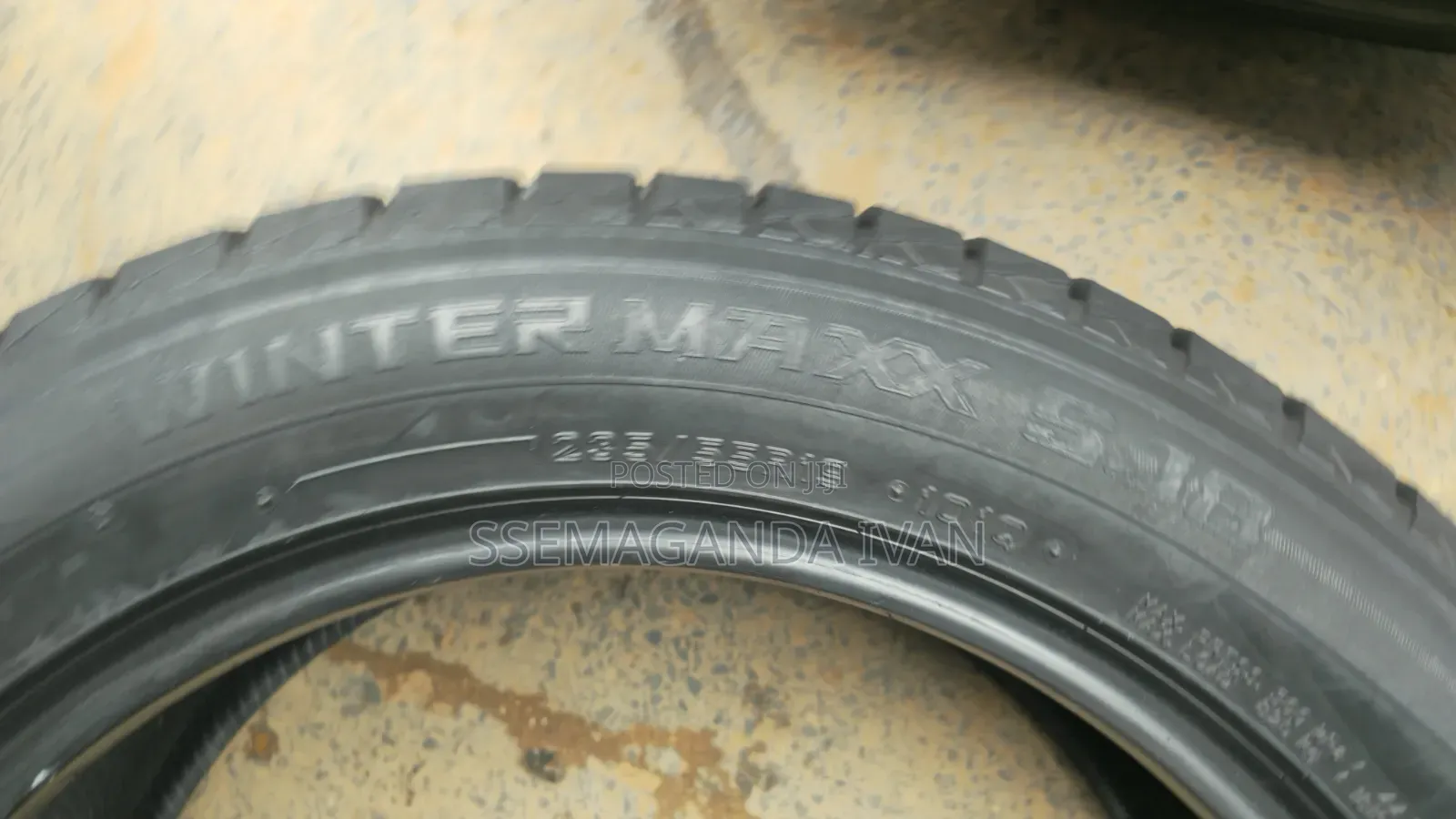 235/55r19 Dunlop Studless Foreign Used Tyres