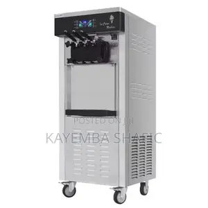 Commercial 3-Flavor Floor Soft Serve Ice Cream Machine