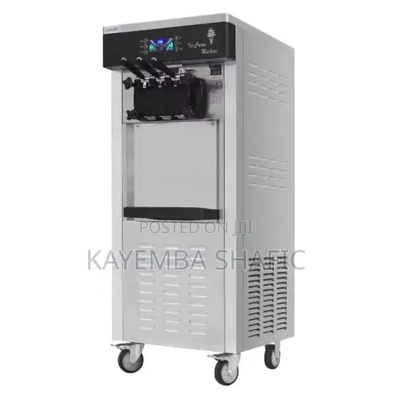 Commercial 3-Flavor Floor Soft Serve Ice Cream Machine