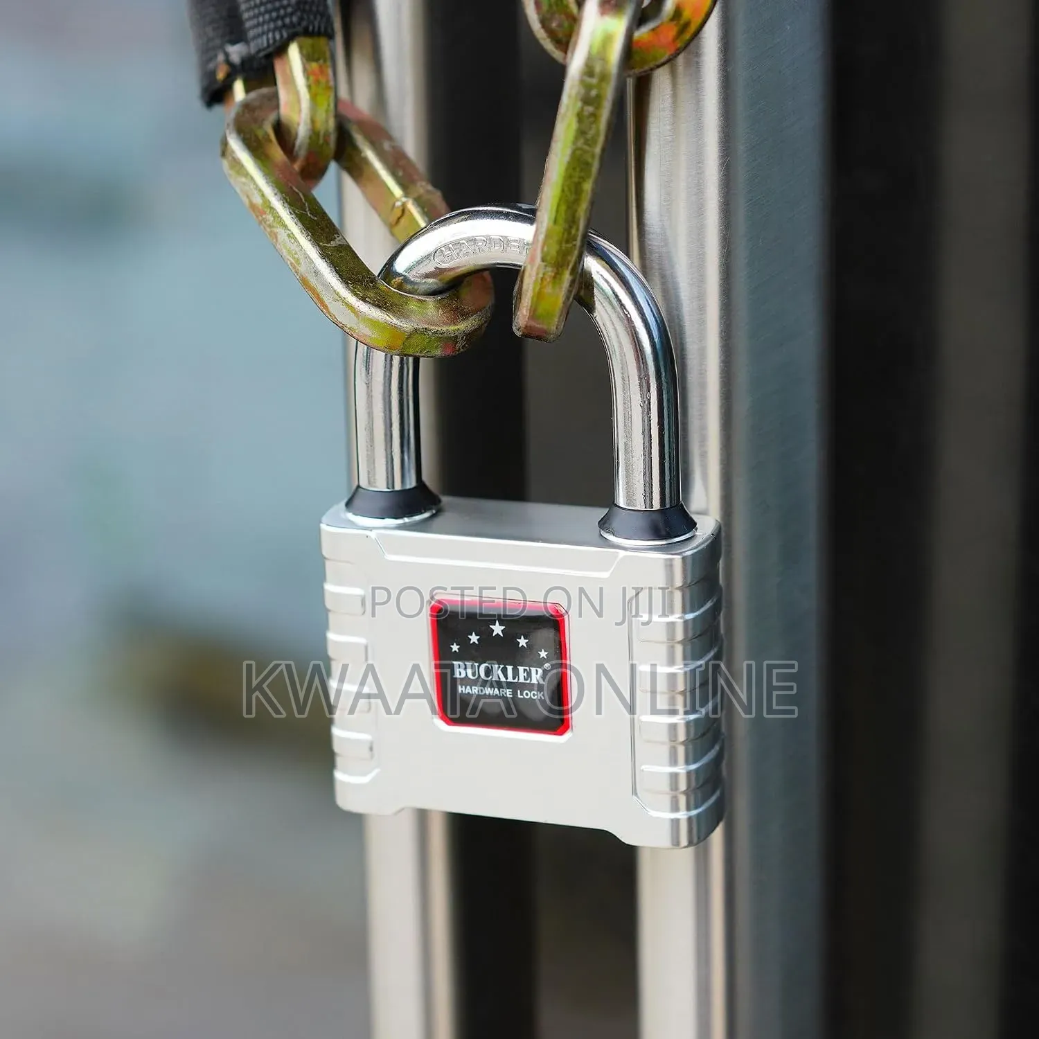 75mm Heavy Duty Lock Steel Warded Padlock Copper Lock Core With 4 Keys