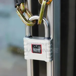 75mm Heavy Duty Lock Steel Warded Padlock Copper Lock Core With 4 Keys