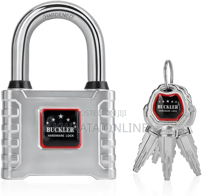 75mm Heavy Duty Lock Steel Warded Padlock Copper Lock Core With 4 Keys