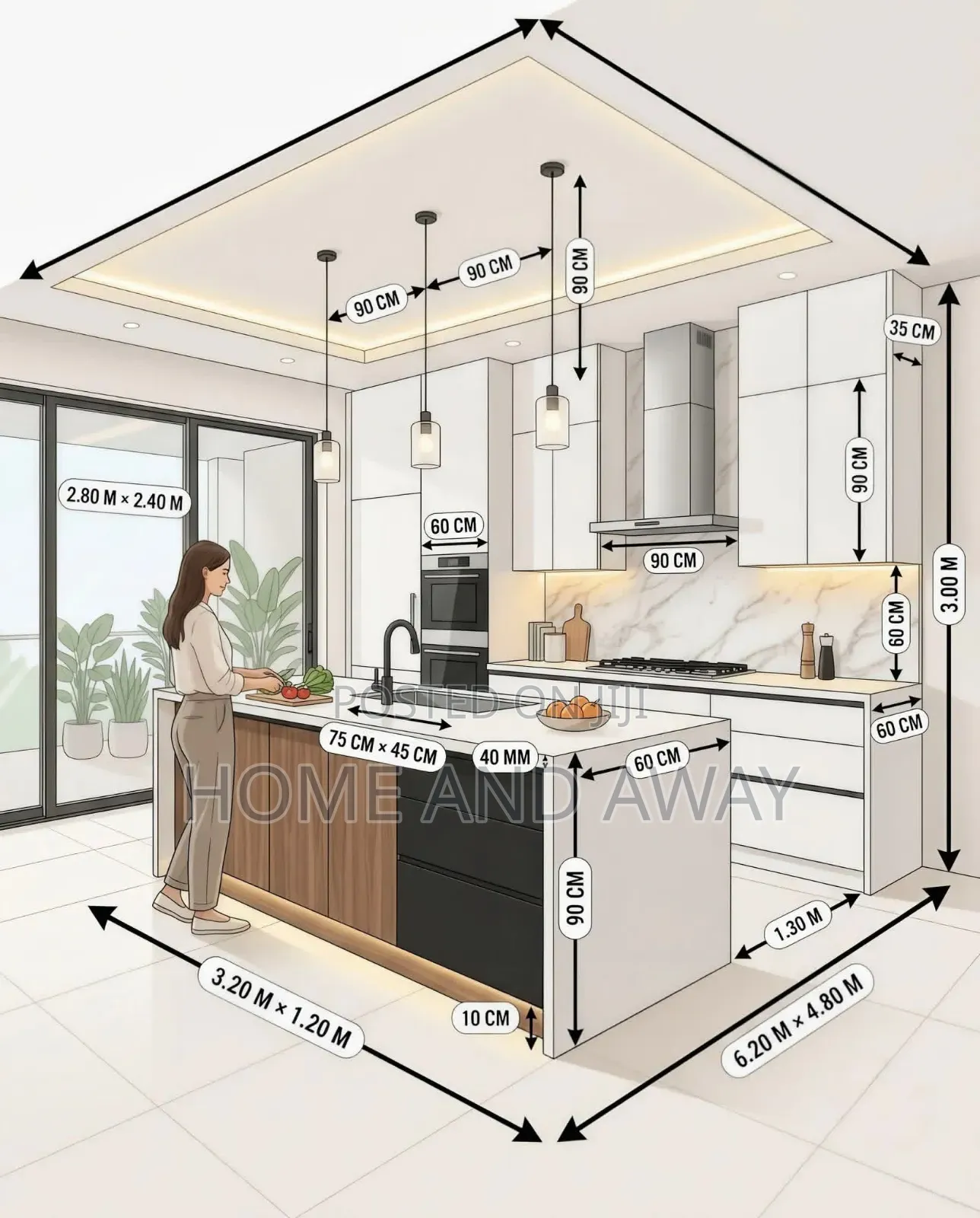 Kitchen Cabinets With Stand Alone Islands From 9,000,000/- Any Colour