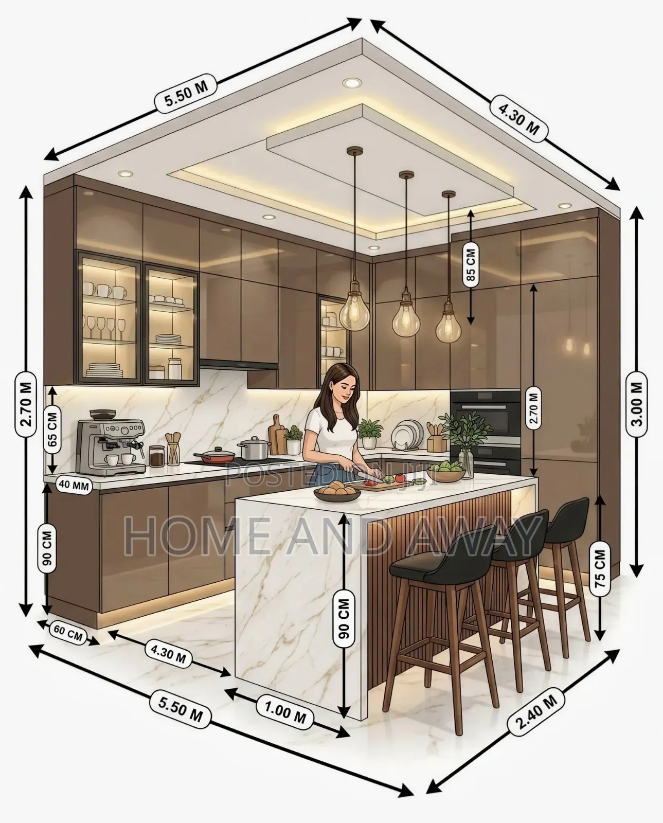 Kitchen Cabinets OF All Designs From 1,000,000/- Per Running Meter