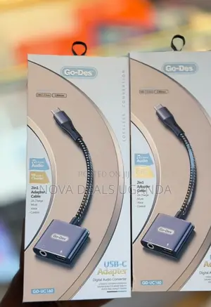 Go Des 2in1 Digital Audio Converter Adapter -USB-C to 3.5mm Adapter