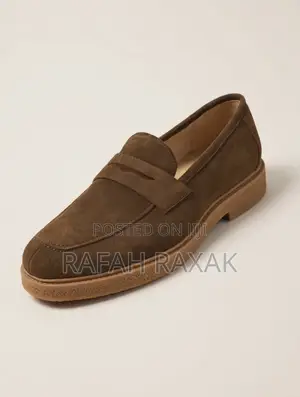 Original Men’s Classic Brown J.M.Weston Suede Penny Loafers