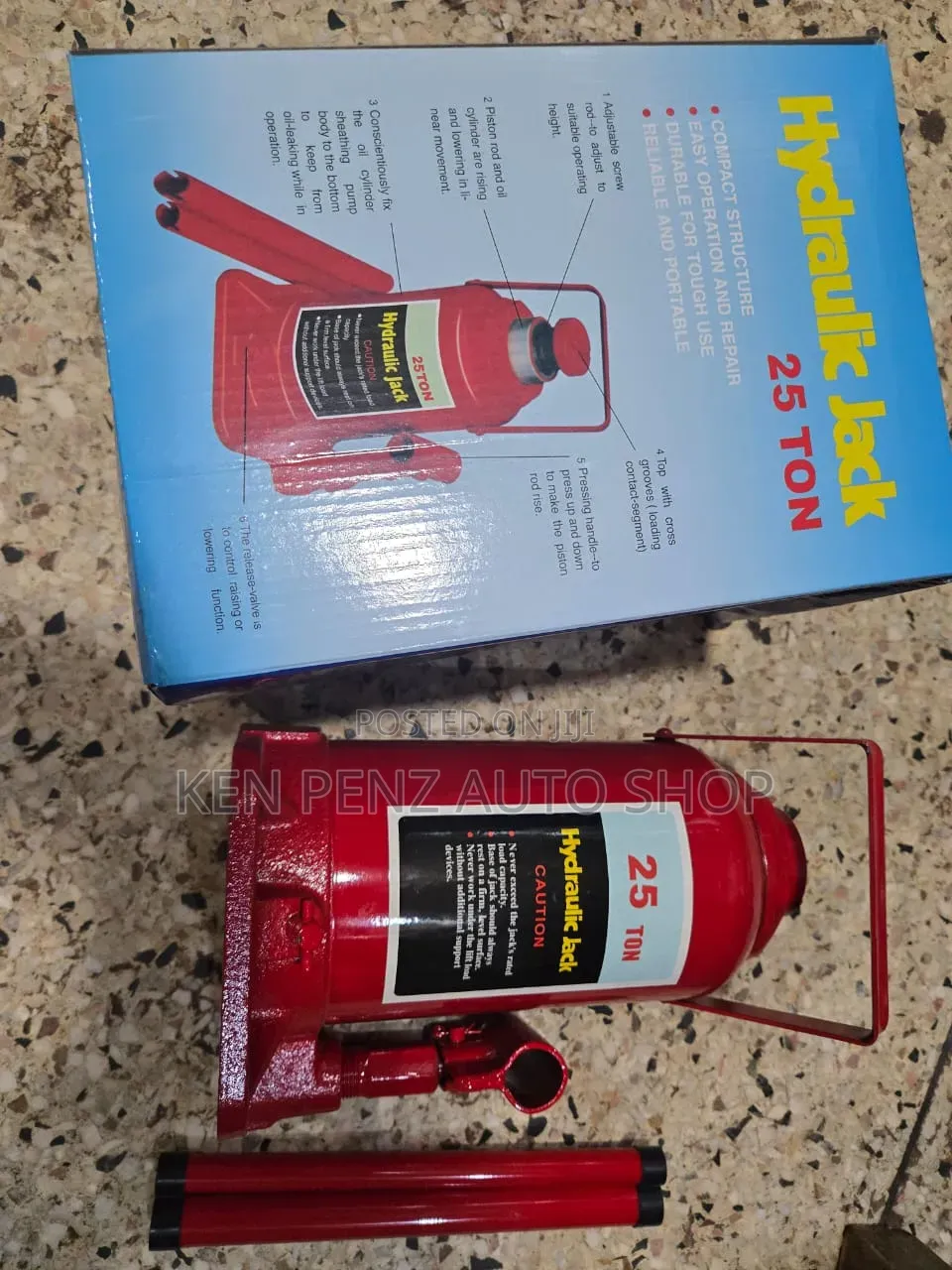 25KG Hydraulic Bottle Car Jack/ Jerk