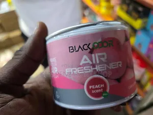 Black Odor Liquid Car Airfreshner (Peach Fragrance/ Scent)