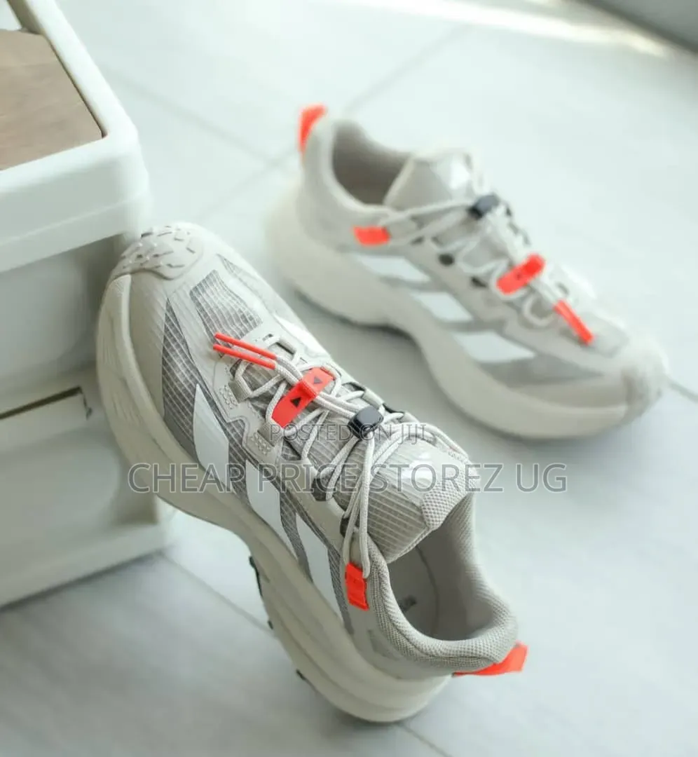These Are Adidas Blue and White Running Shoes Featuring Gore-Tex