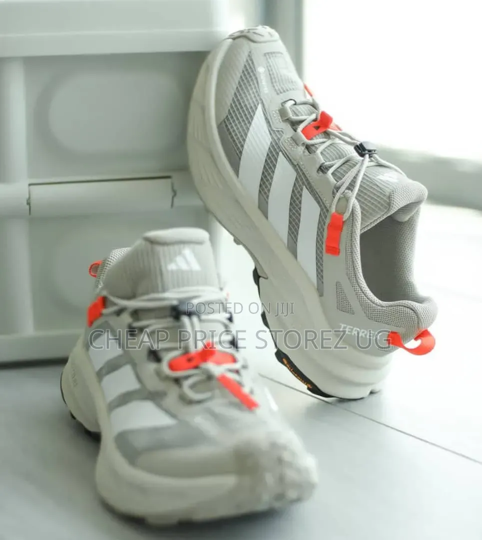 These Are Adidas Blue and White Running Shoes Featuring Gore-Tex
